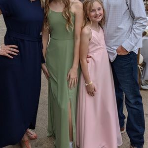 Jasmine bridesmaids light green dress